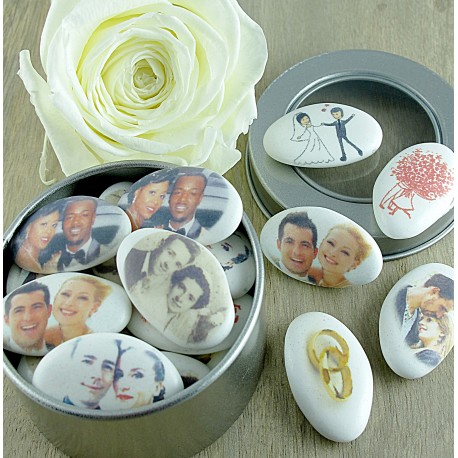 Dragées Personnalisées  Chocolat Mariage Photo