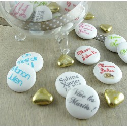 Palets Personnalisés Chocolat Mariage  Texte-Texte