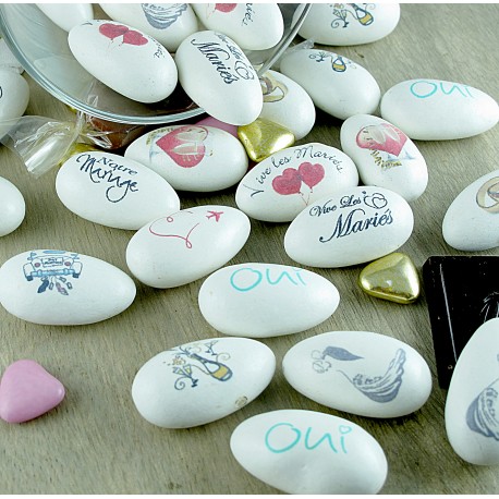 Dragées caramel personnalisées images Mariage