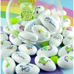 Dragées caramel personnalisées images Baptême