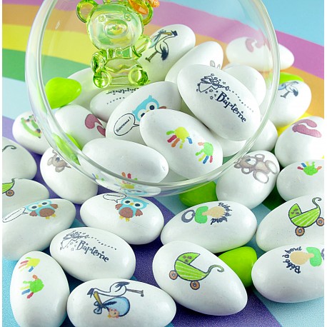 Dragées caramel personnalisées images Baptême