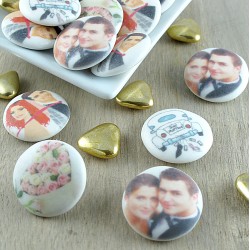 Palets Personnalisés Chocolat Mariage Photo