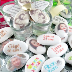 Dragées Personnalisées Chocolat Anniversaire PHOTO/TEXTE
