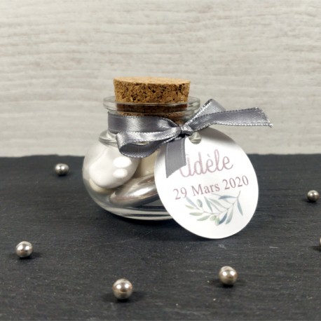 Mini jarre aplatie bouchon liège