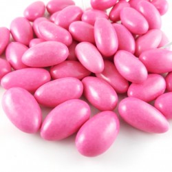 DRAGEES CARAMEL et CHOCOLAT FUSHIA 